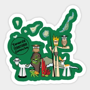 Tenerife Territorio Guanche Sticker